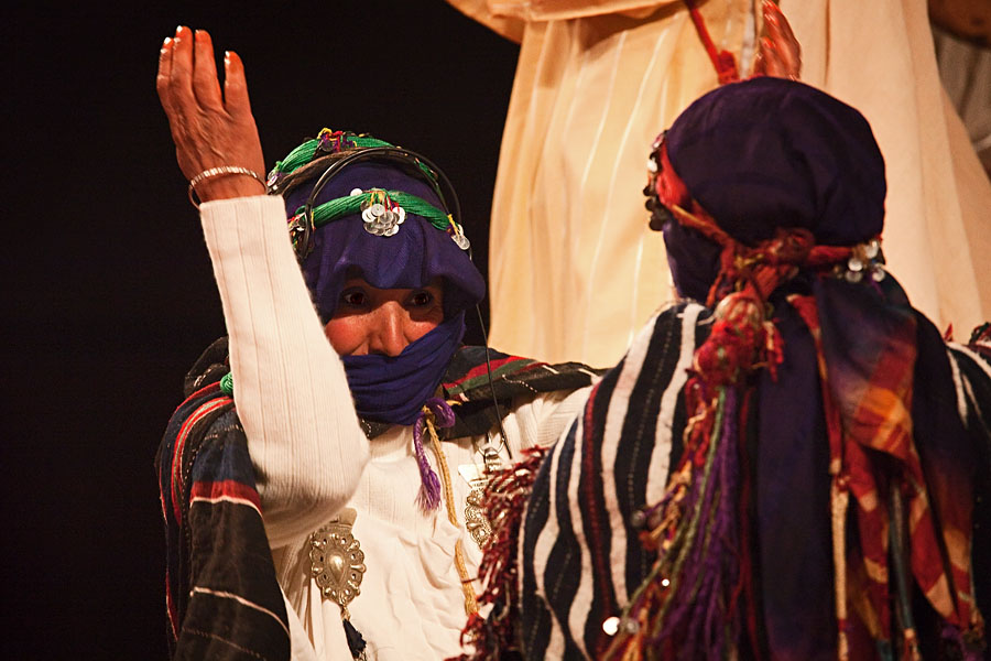  Dancers of the Ait Hdiddou  (Ait Haddidou) music group performing at the Imilchil musicfestival